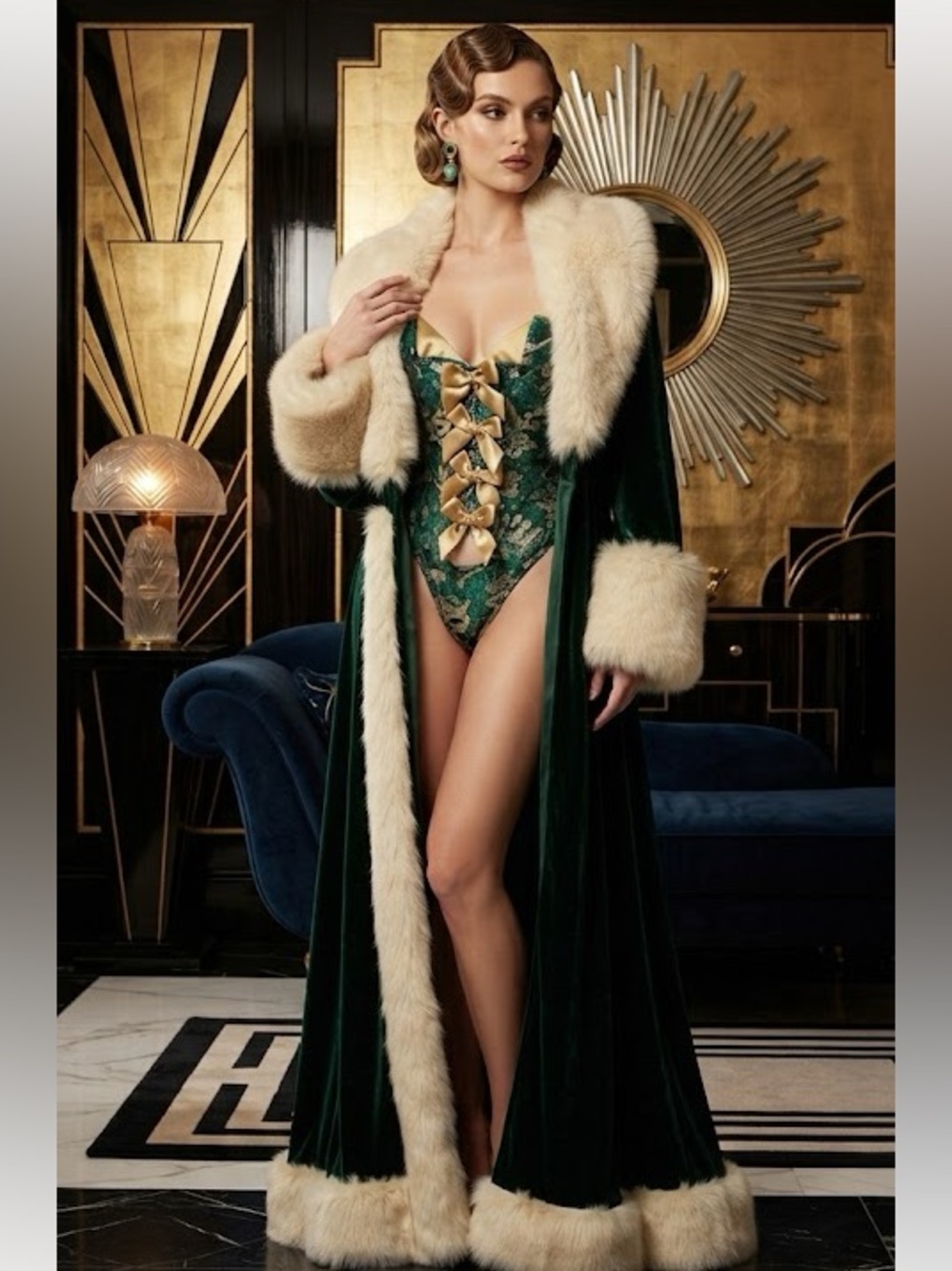Trashy Lingerie Corset & Thong Costume set